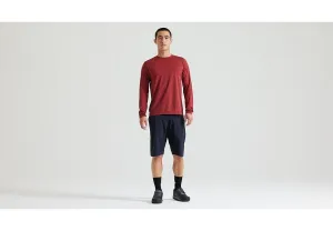 2025 SPECIALIZED GRAVITY TRAINING JERSEY LS MEN JERSEY - SMALL, GARNET RED