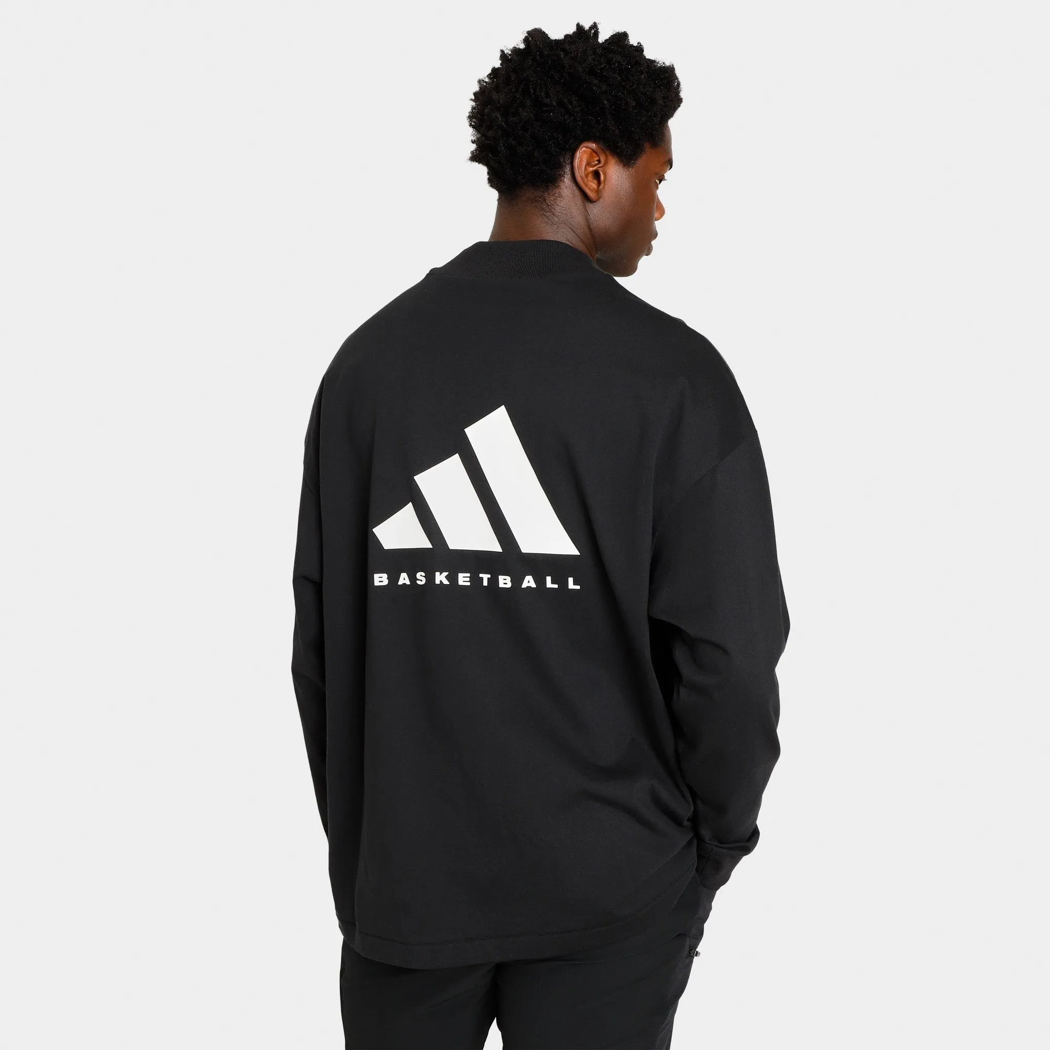 adidas Basketball Long Sleeve T-shirt / Black