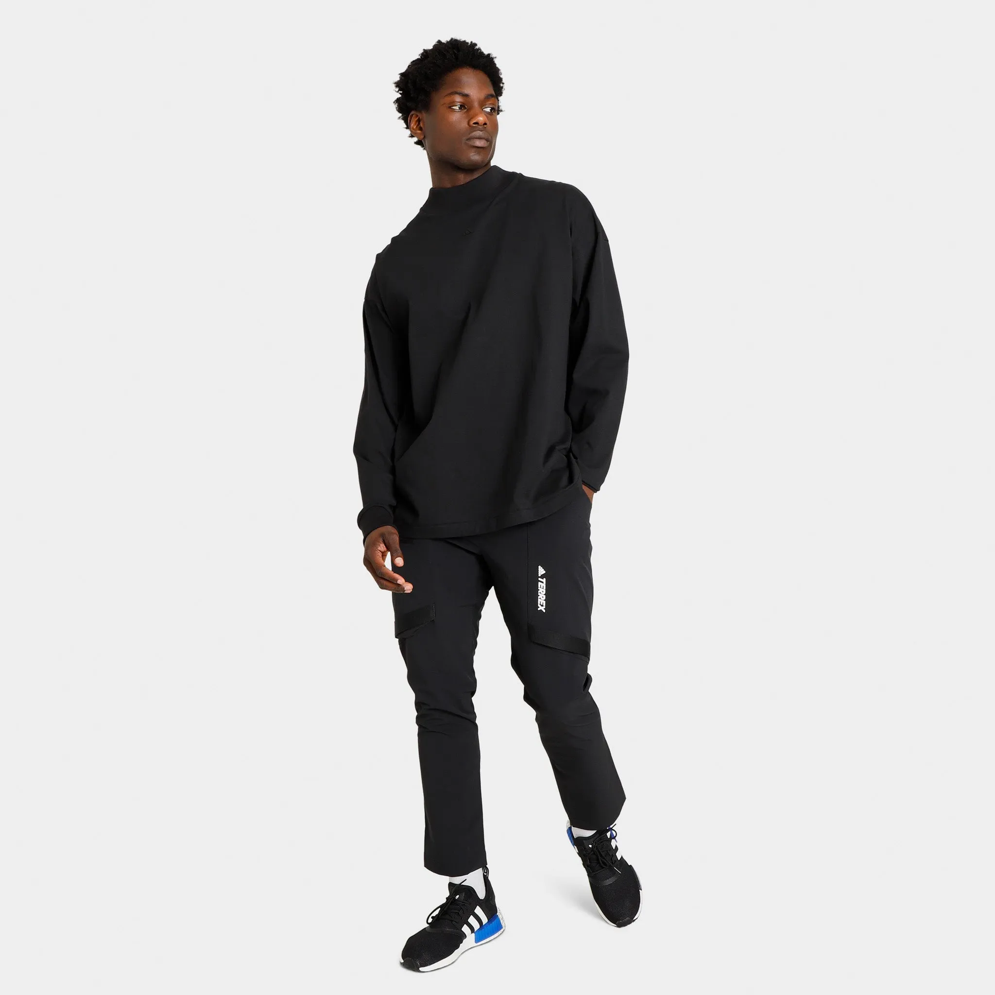 adidas Basketball Long Sleeve T-shirt / Black