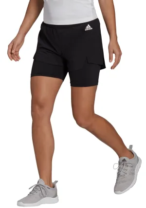 Adidas Women’s Designed to Move 2-In-1 Sport Shorts