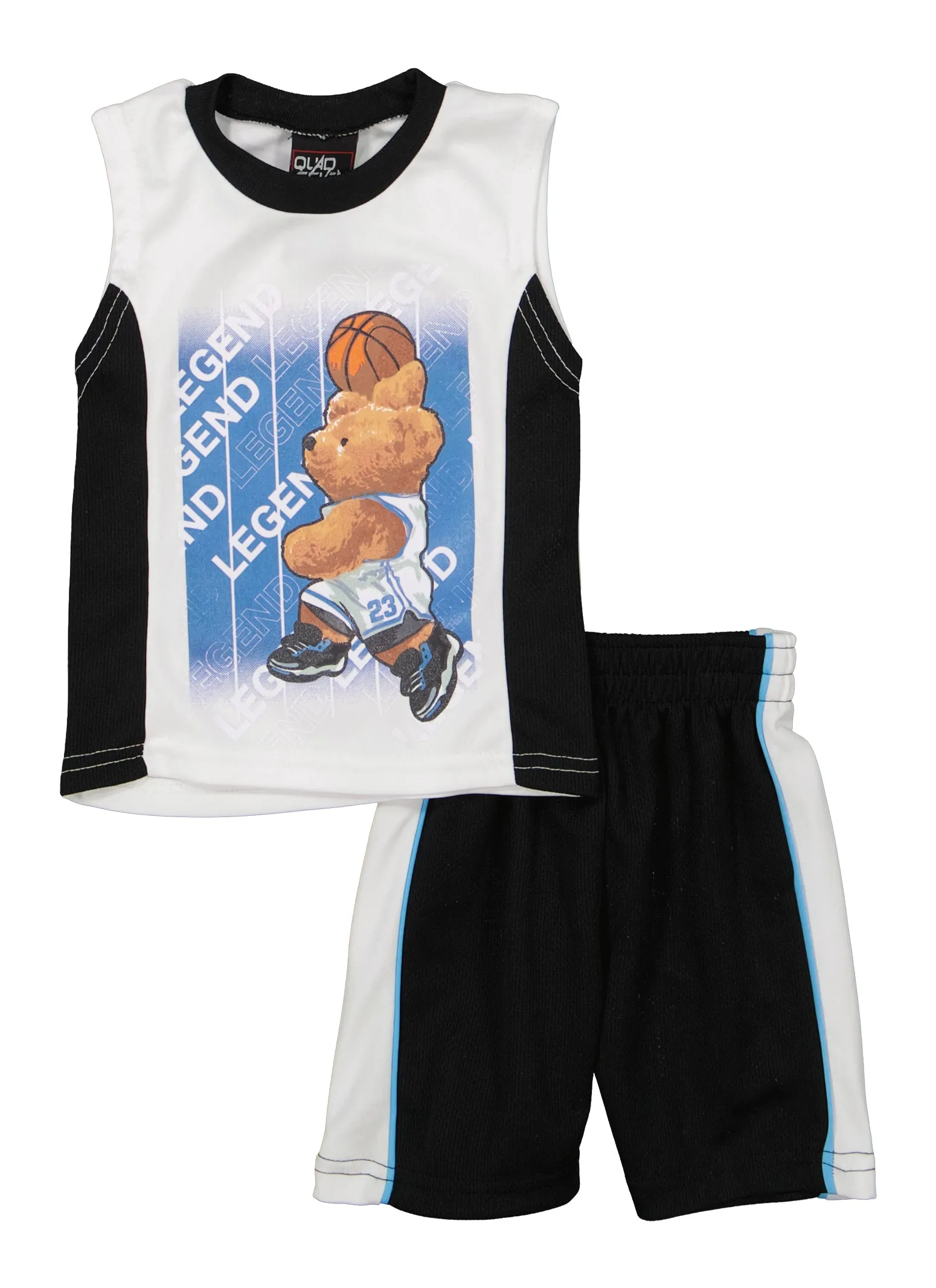 Baby Boys 12-24M Legend Basketball Bear Graphic Tank Top and Shorts