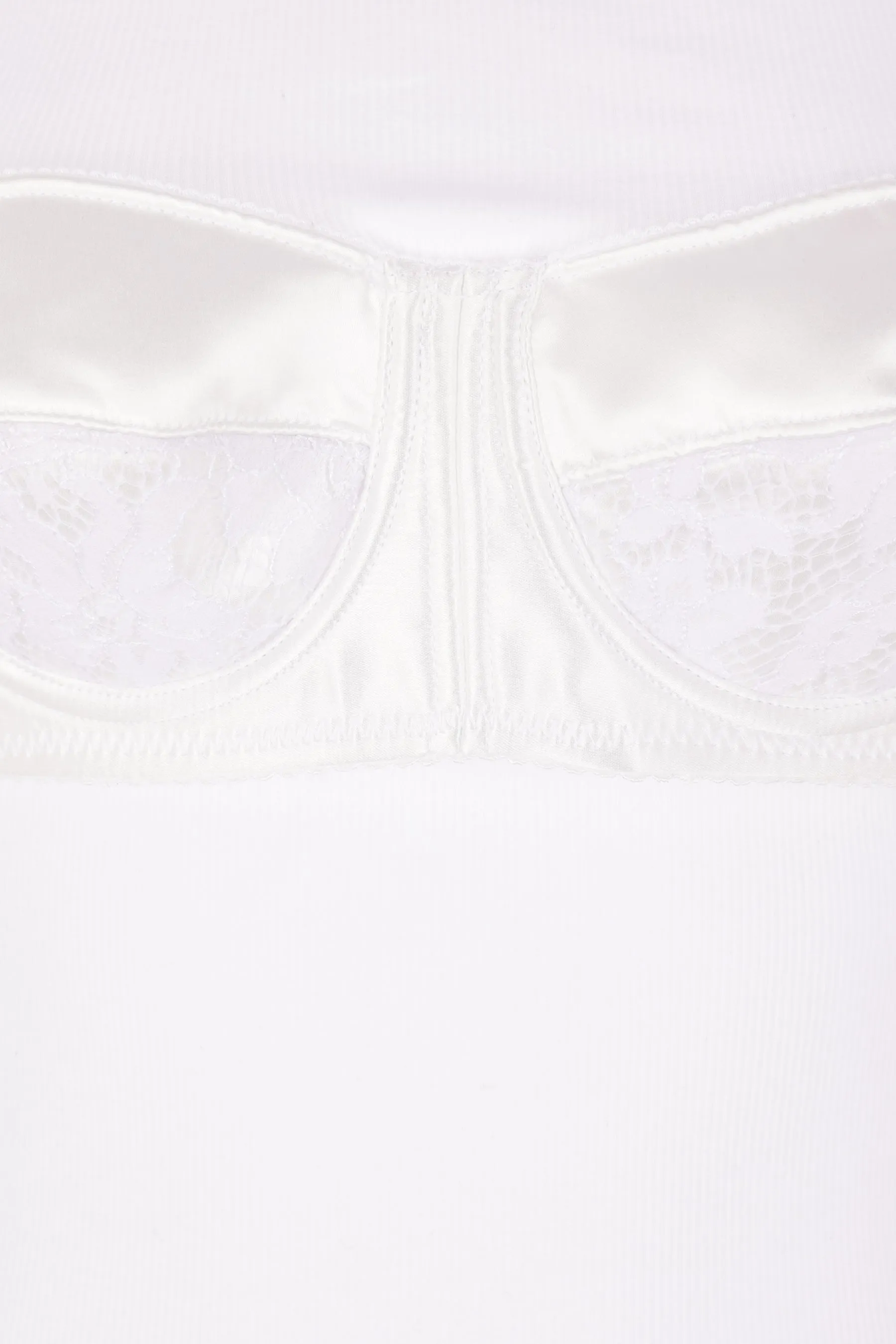 Balconette Bra tank top in rib jersey