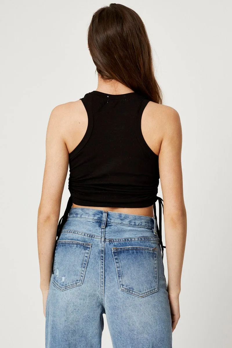 Black Cut Out Tank