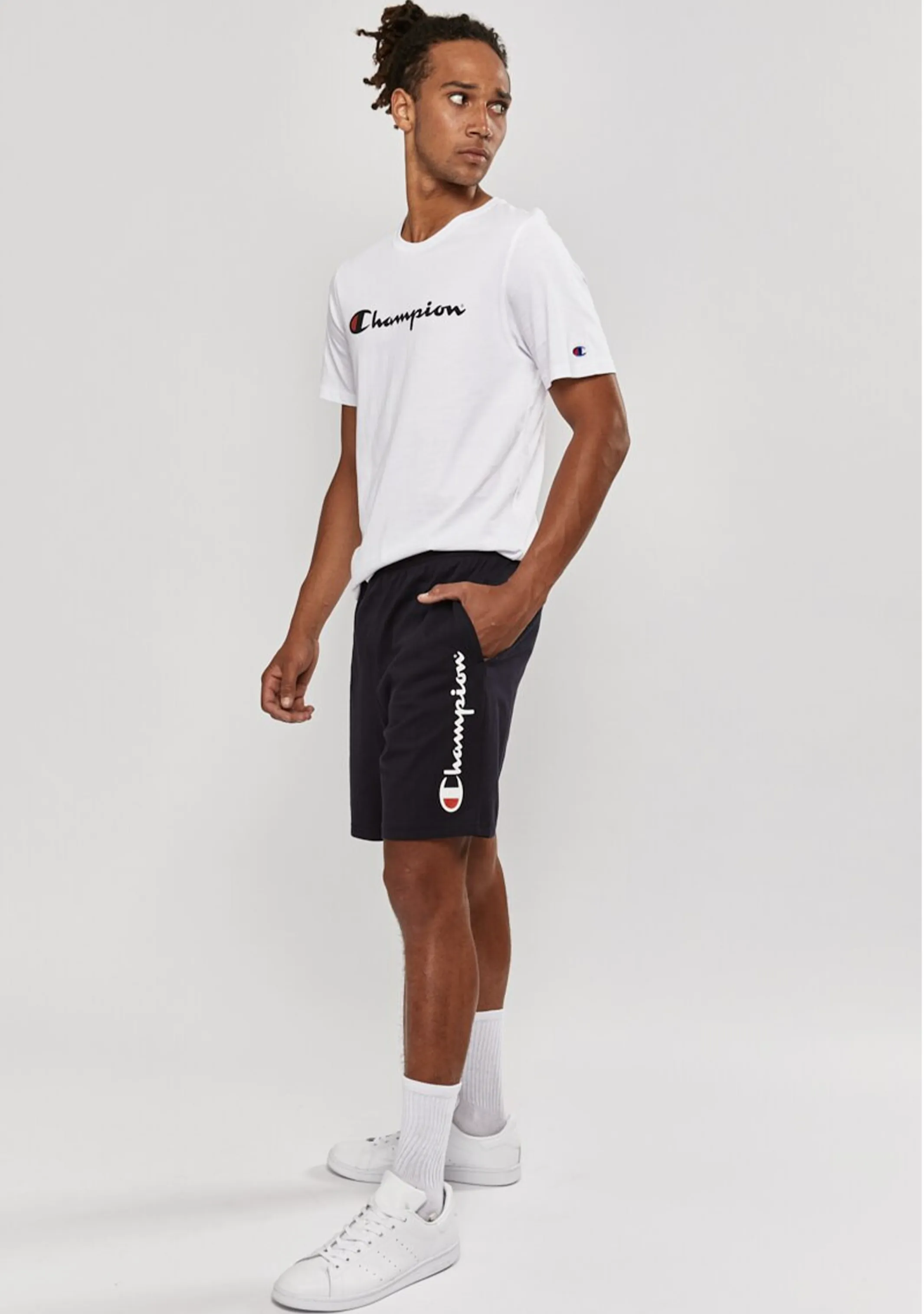 Champion Men’s Script Jersey Short Navy