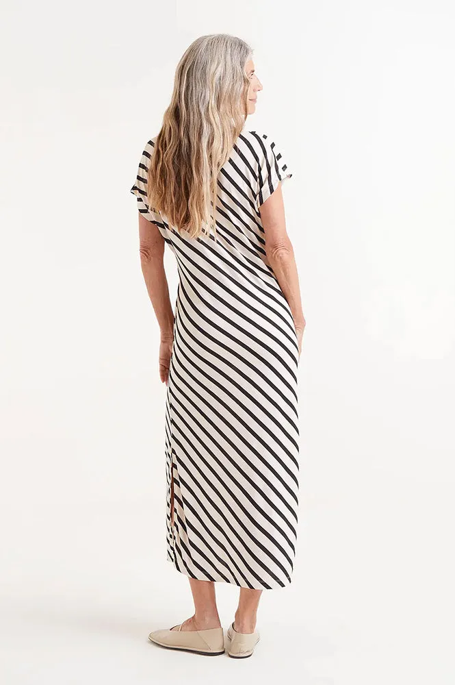 Compania Fantastica Striped Midi Dress