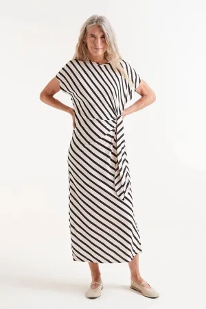 Compania Fantastica Striped Midi Dress