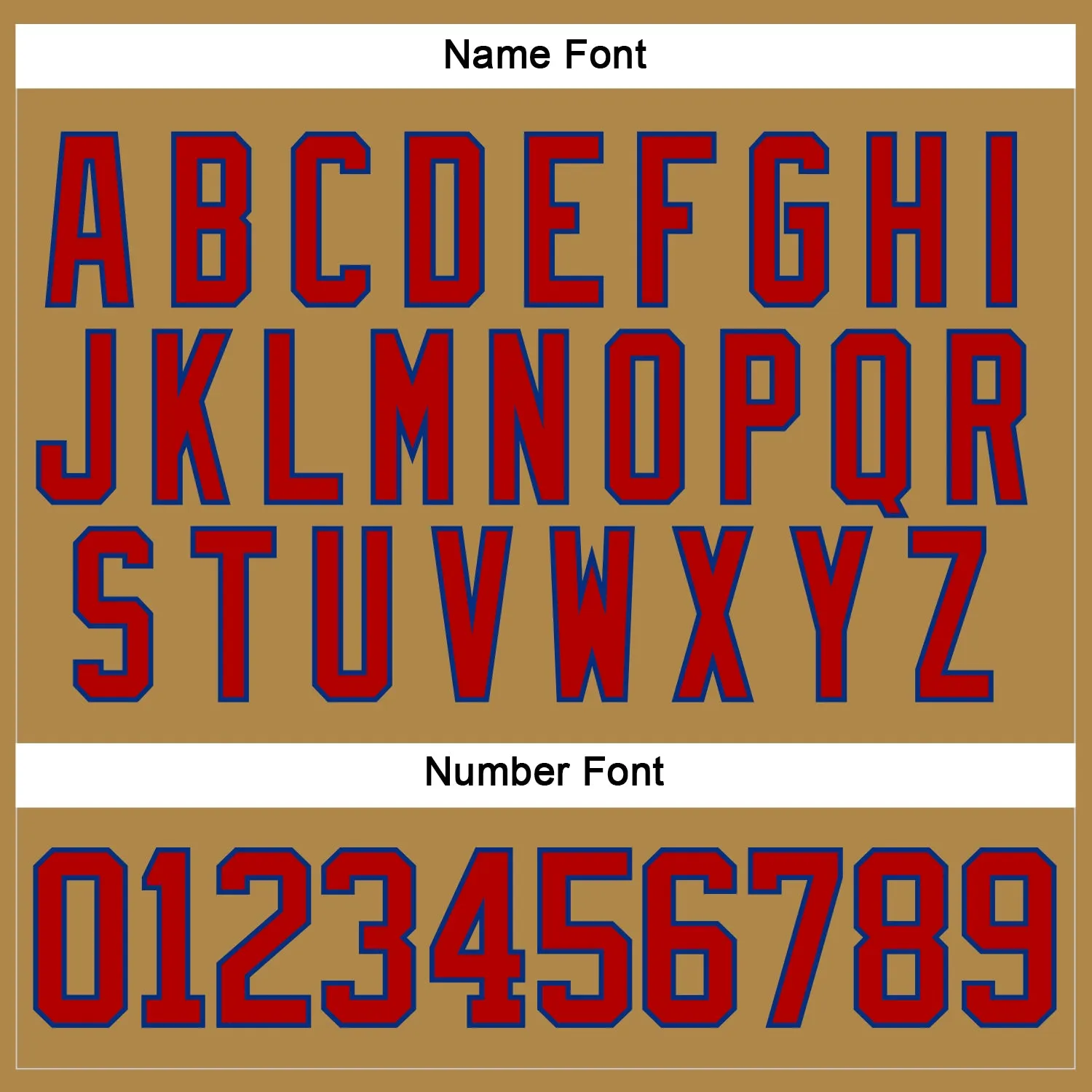 Custom Old Gold Red-Royal Hockey Lace Neck Jersey