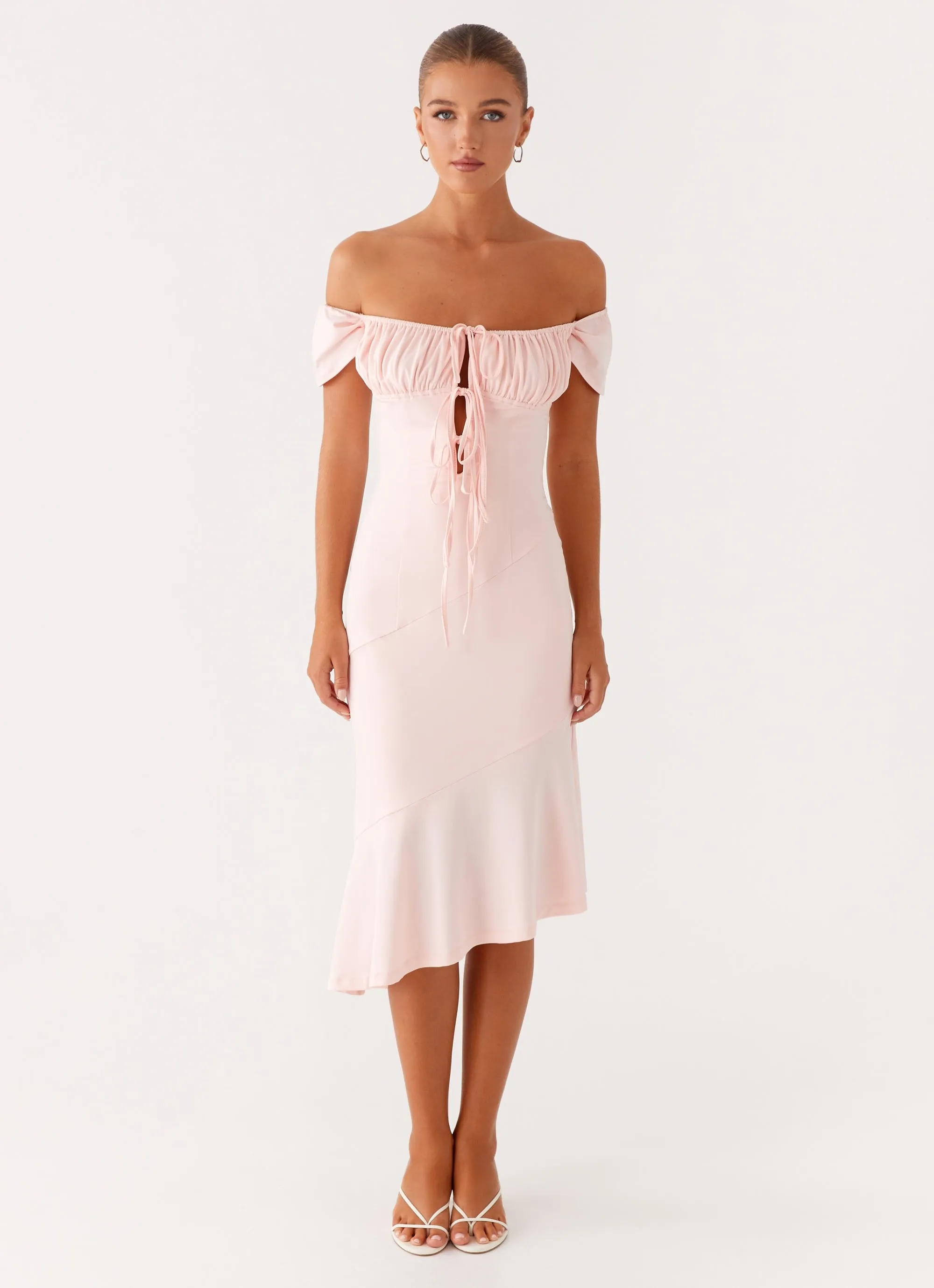 Katherine Midi Dress - Pink
