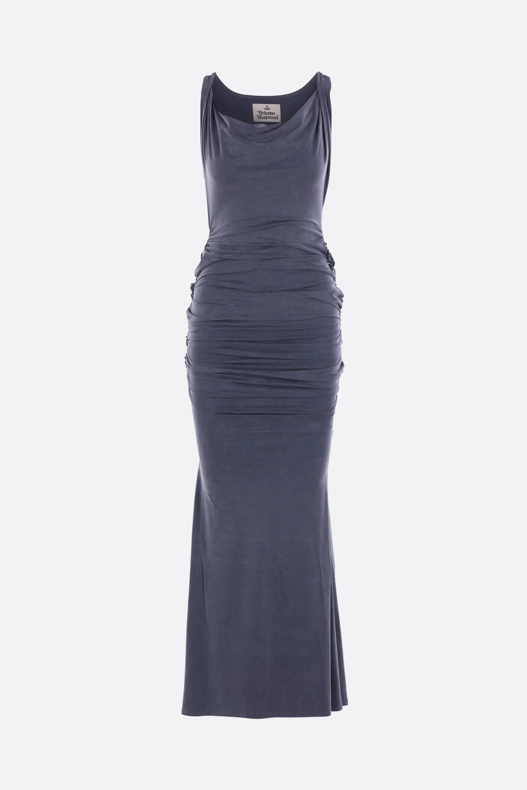 Liz sleeveless dress in stretch jersey