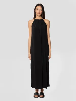 Long Dress with American Neckline Diego Black