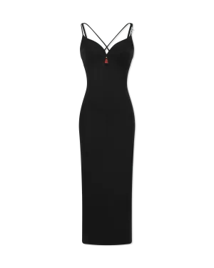 Nandrea Cross-Strap Jersey Dress