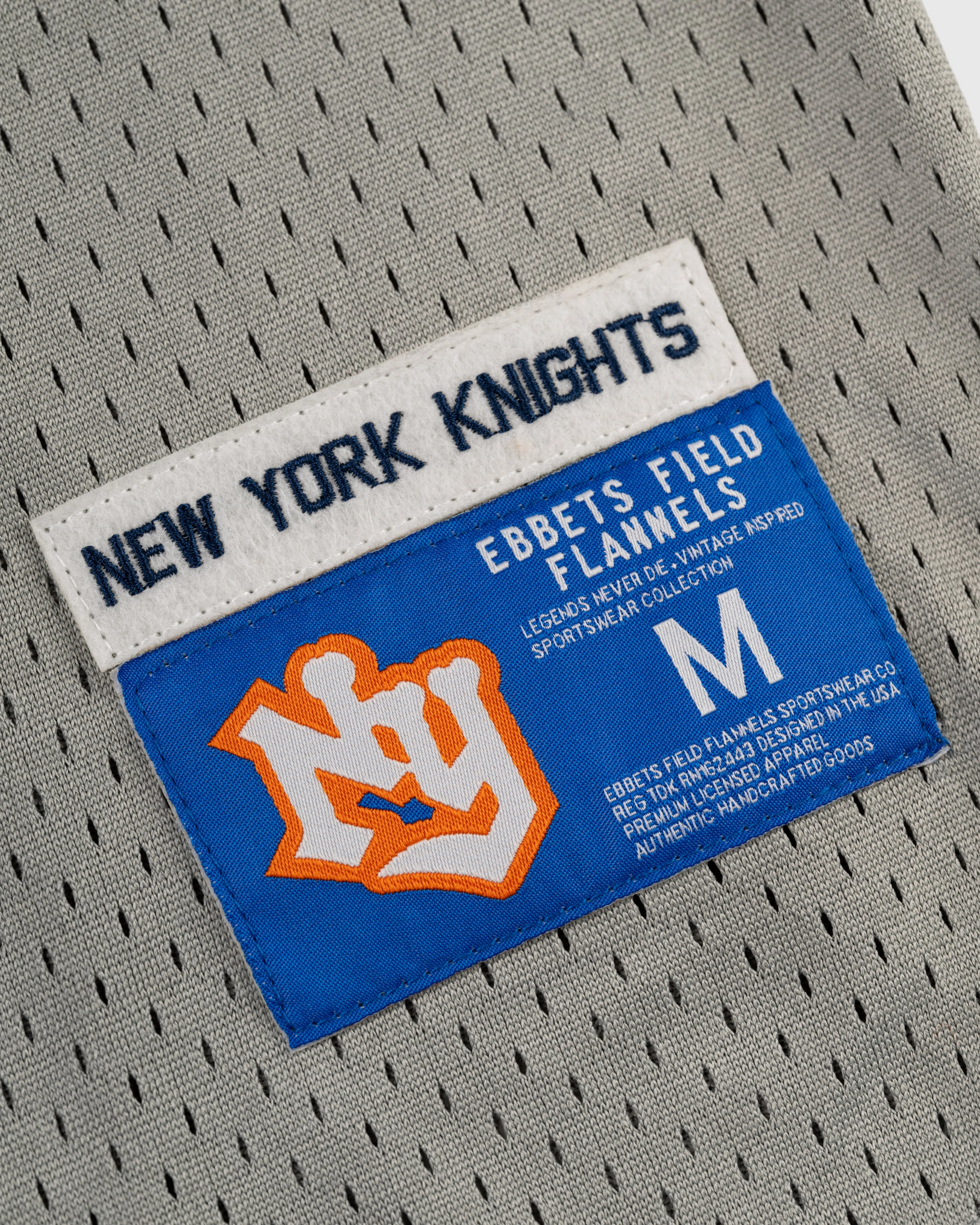 New York Knights Mesh Button-Up Baseball Jersey
