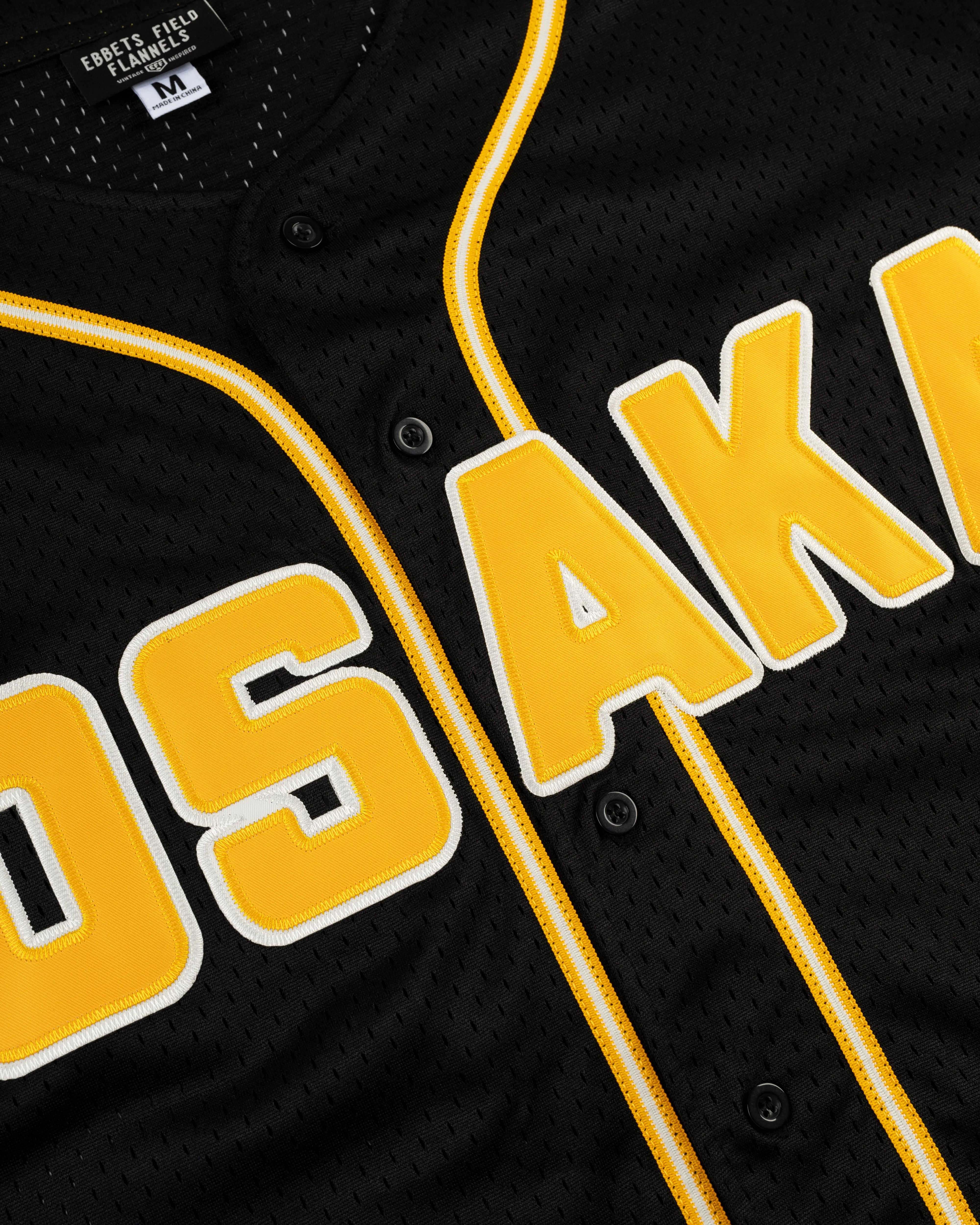 Osaka Tigers Mesh Button-Up Baseball Jersey