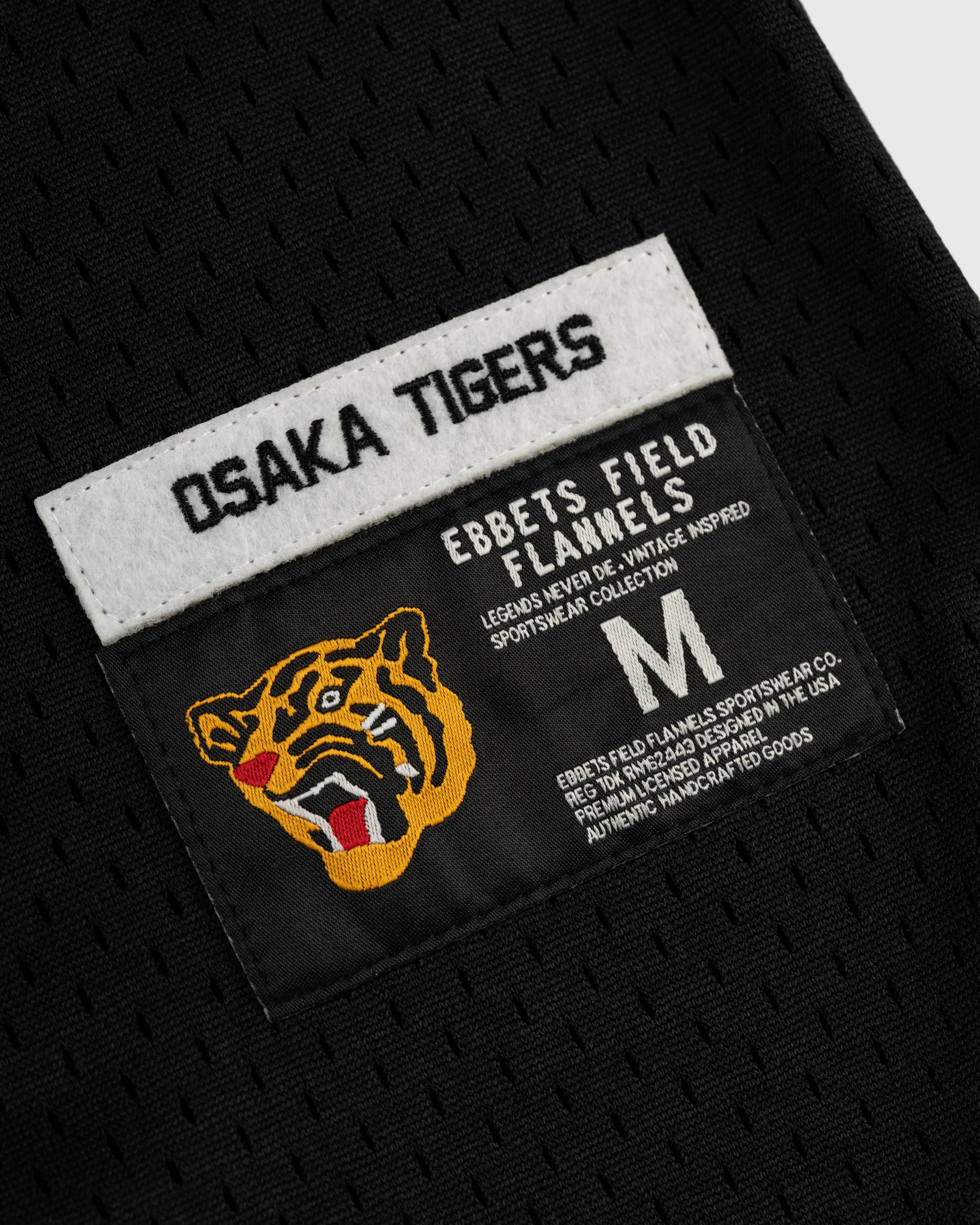 Osaka Tigers Mesh Button-Up Baseball Jersey