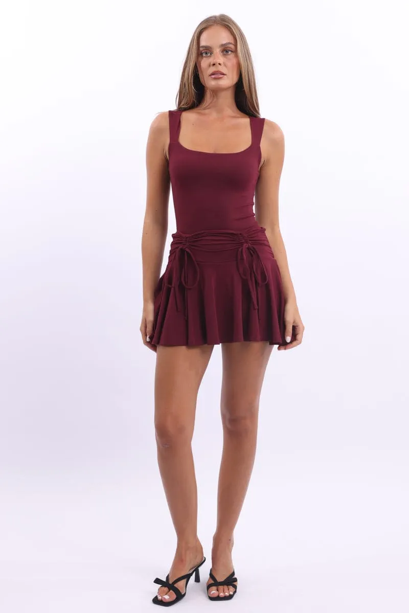 Red Supersoft Bodysuit Sleeveless