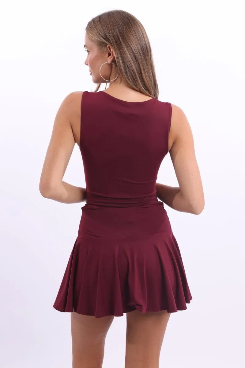 Red Supersoft Bodysuit Sleeveless