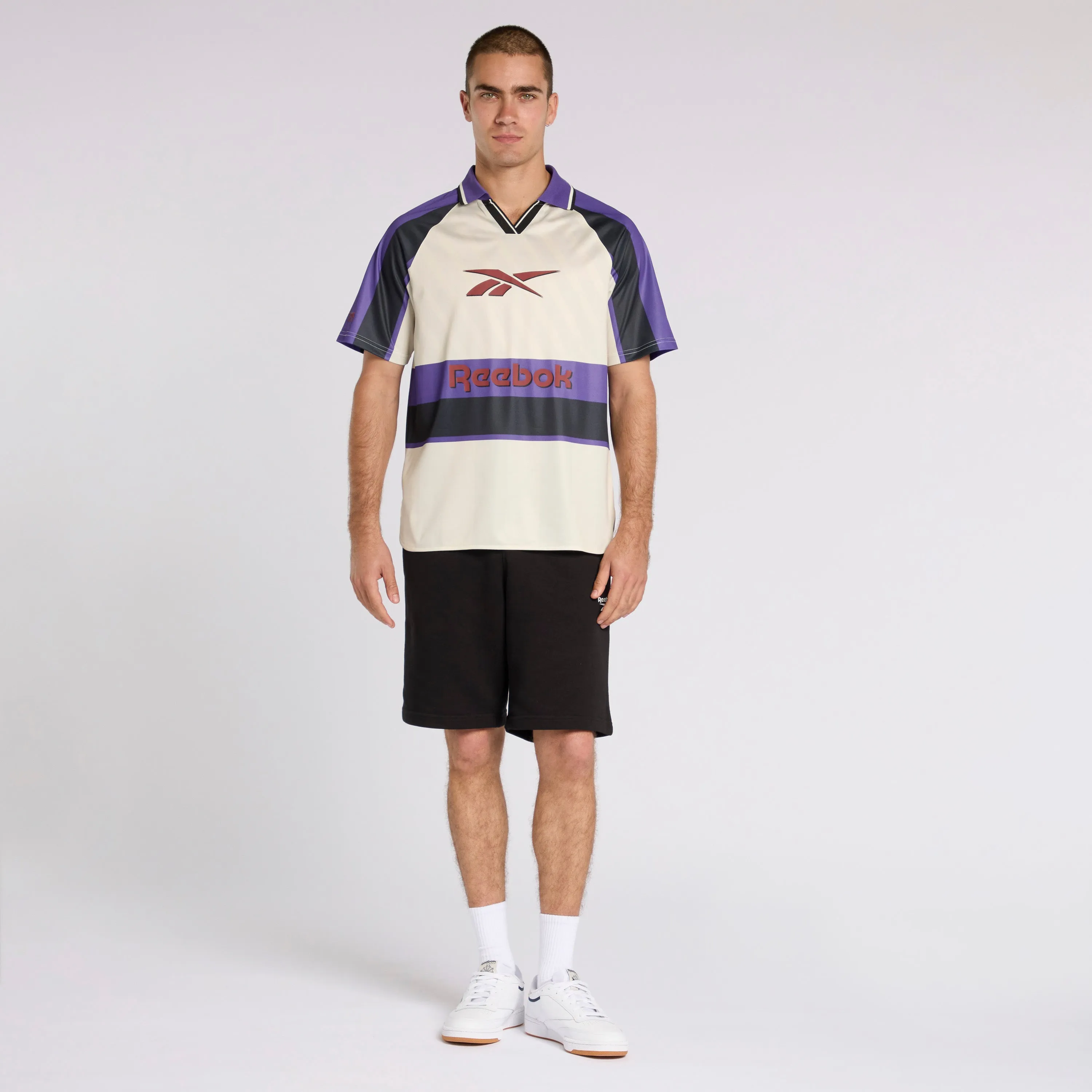 Reebok Retro Jersey White/Black/Purple