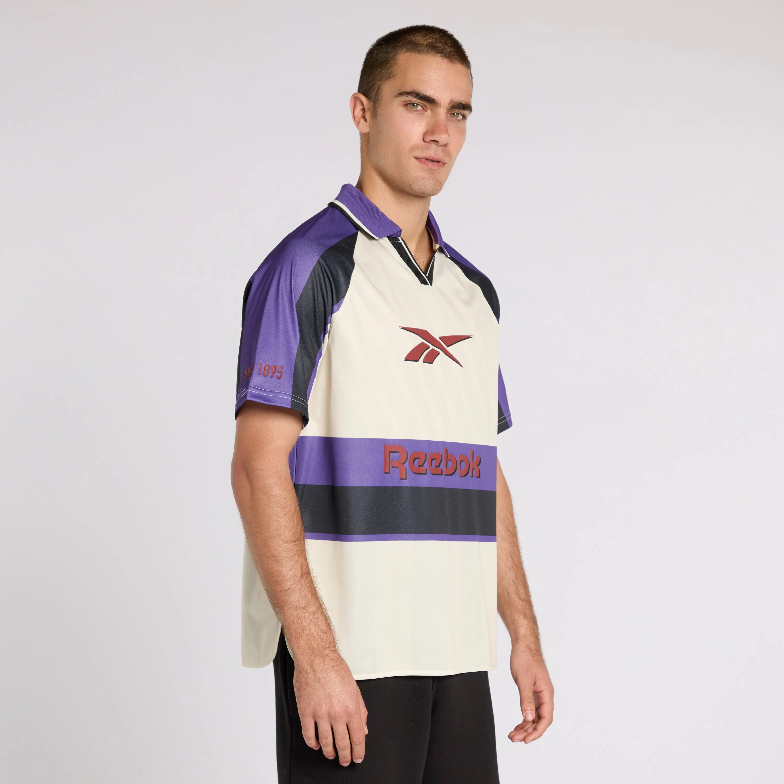 Reebok Retro Jersey White/Black/Purple