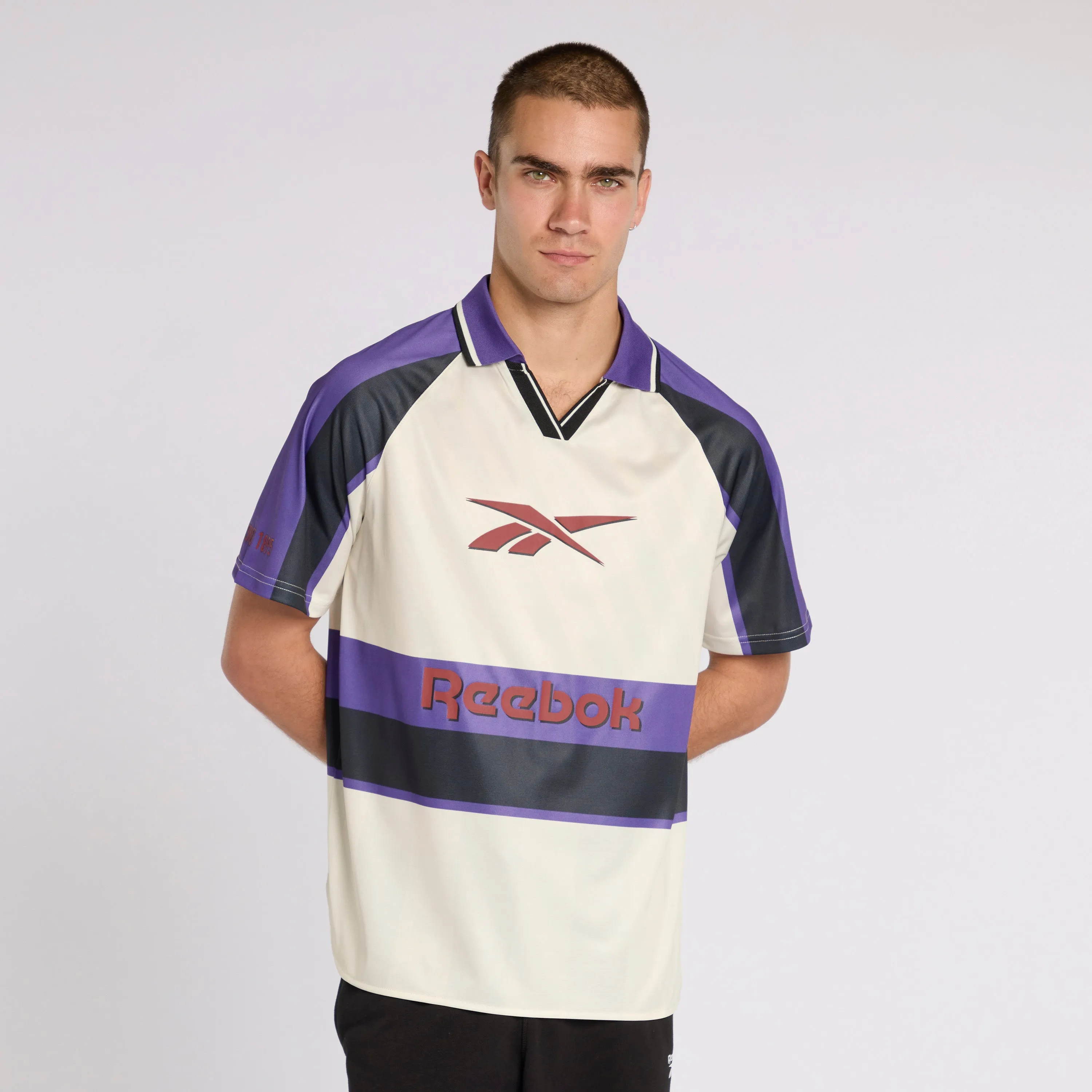 Reebok Retro Jersey White/Black/Purple
