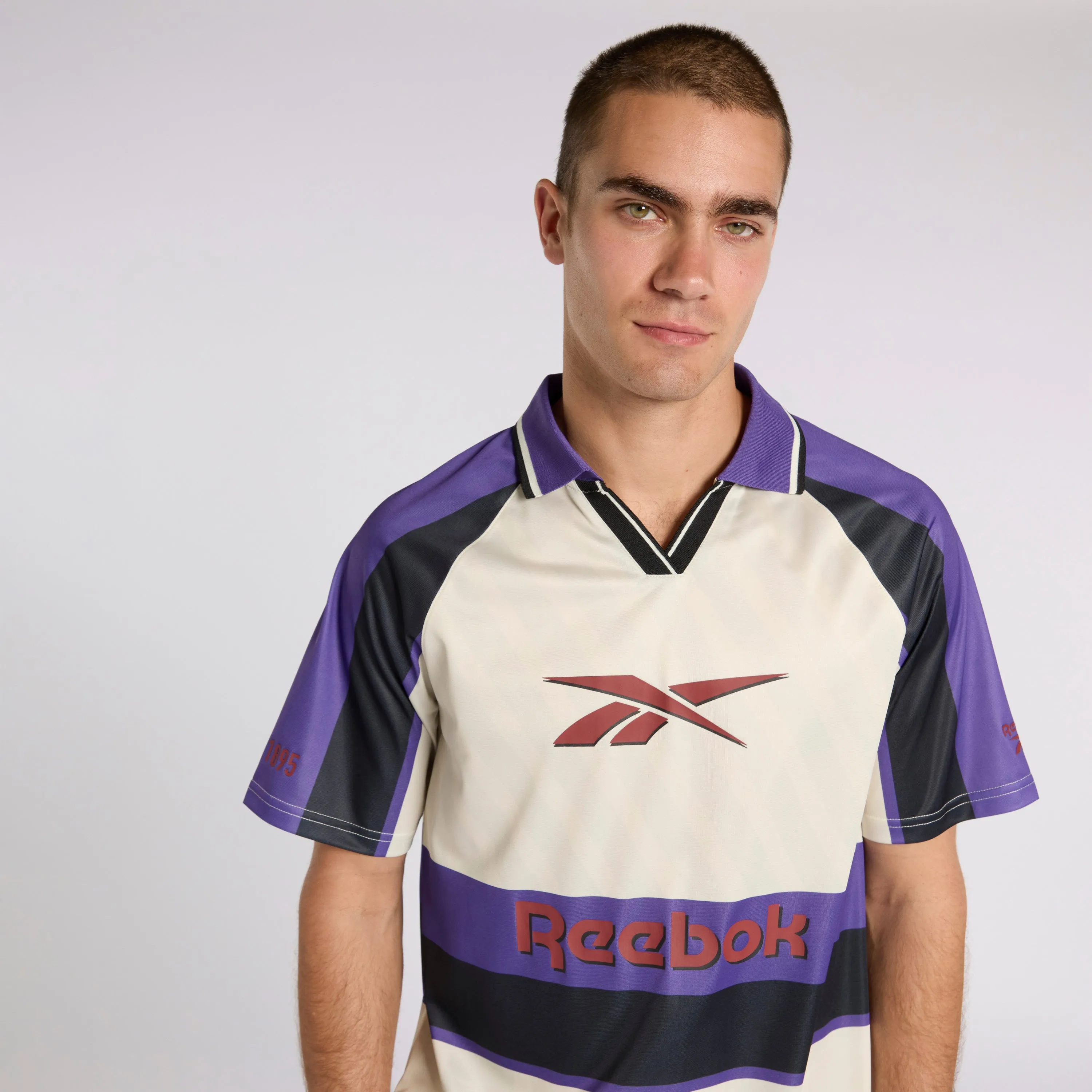 Reebok Retro Jersey White/Black/Purple