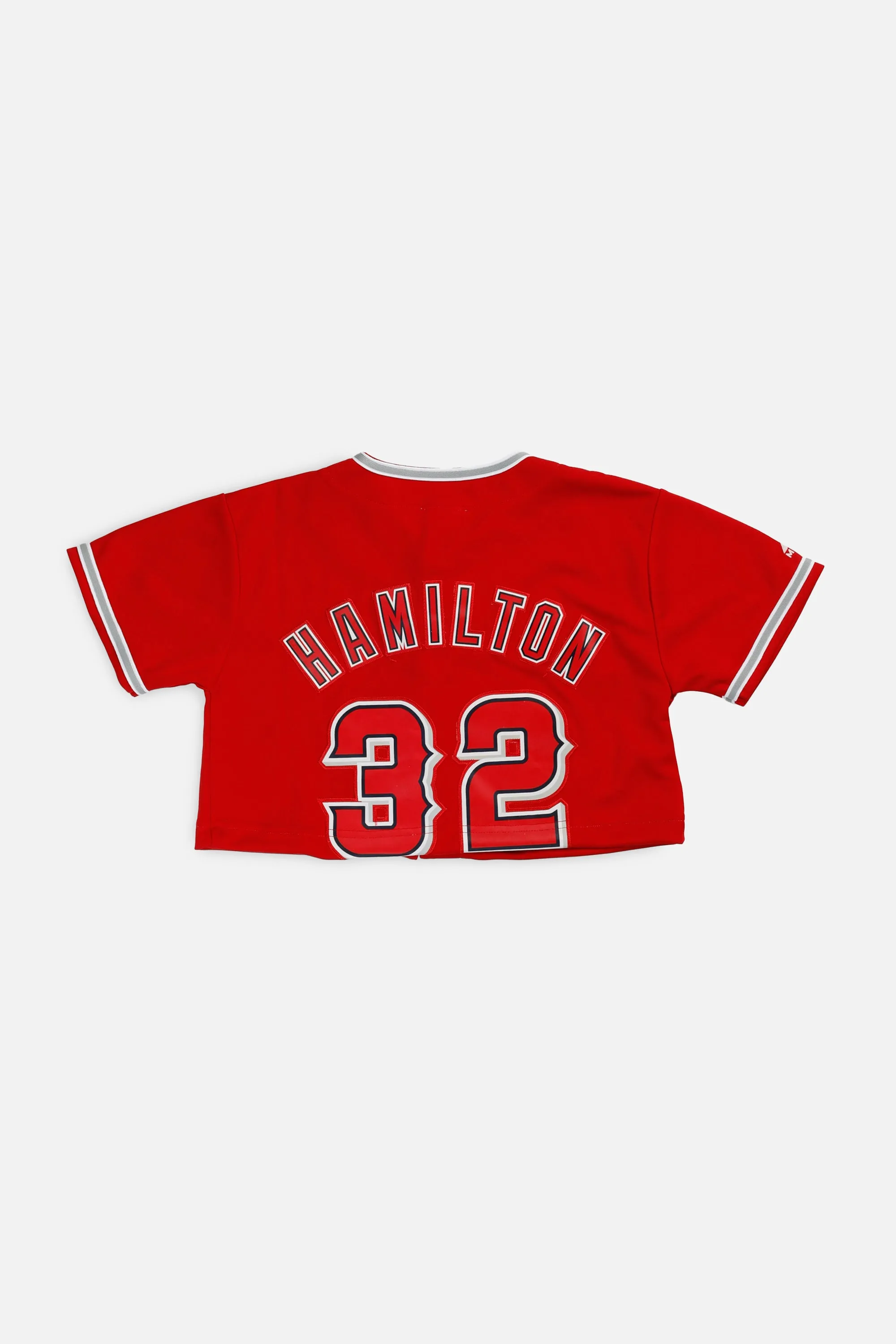 Rework Crop LA Angels MLB Jersey - XS