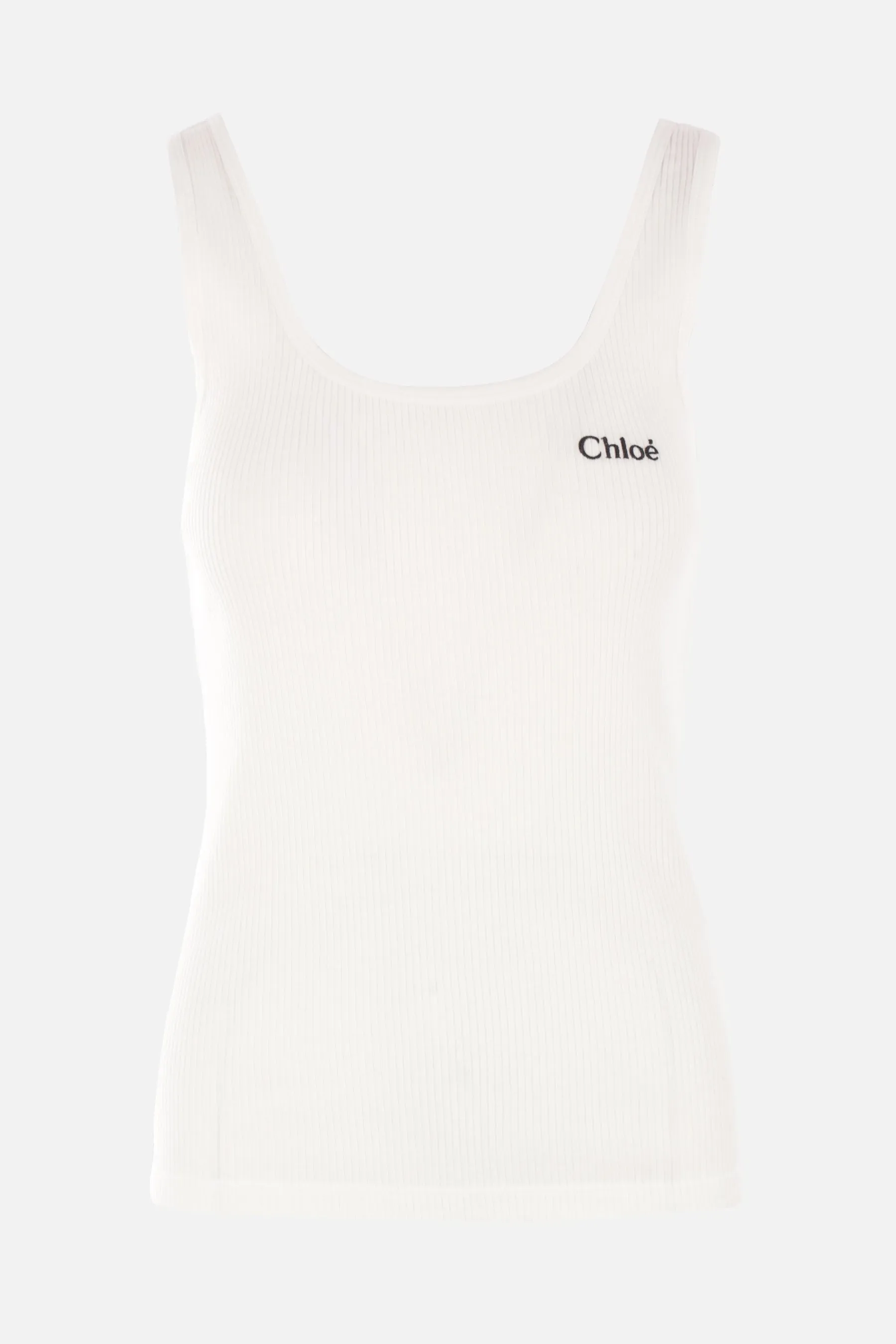 rib jersey tank top