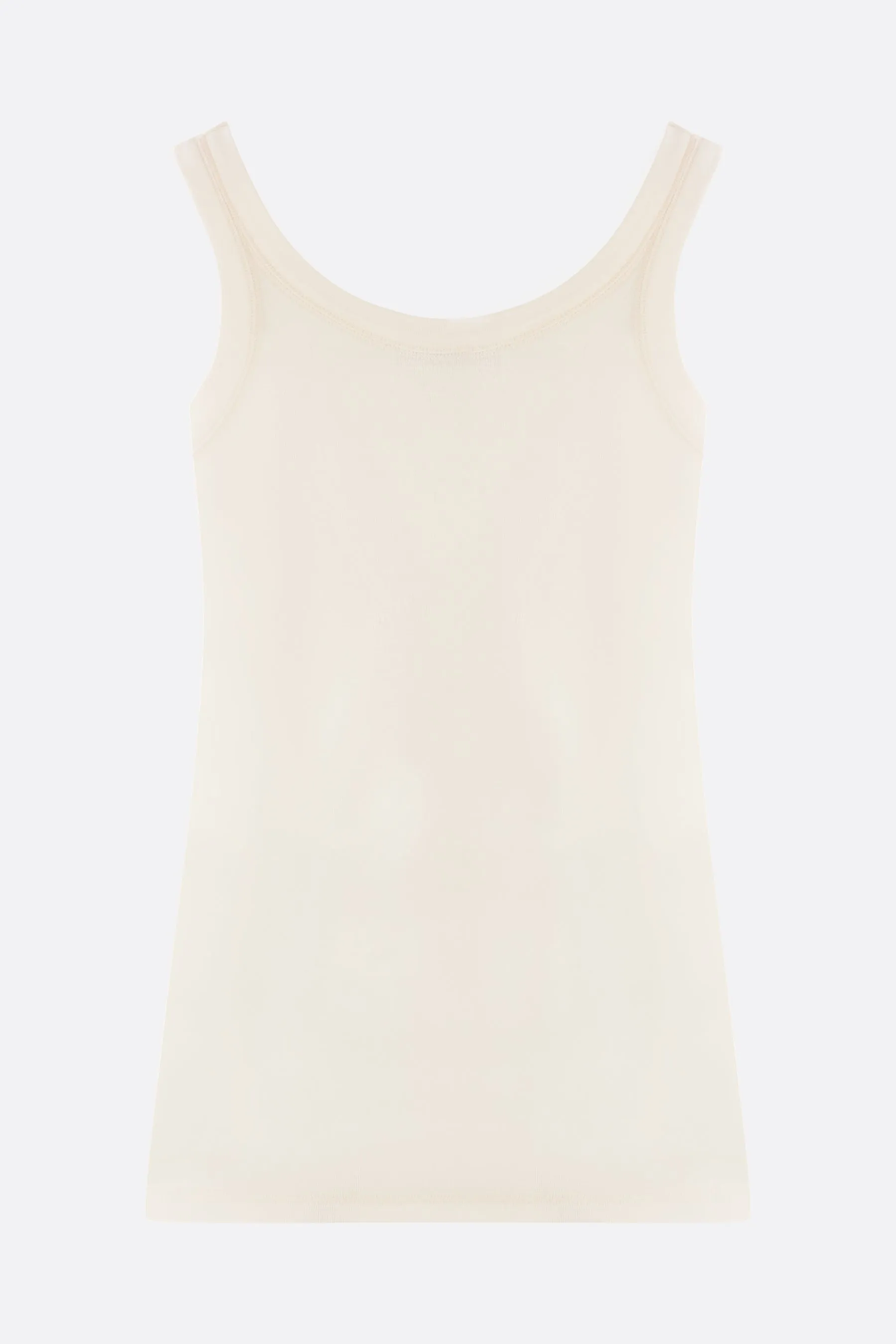 rib jersey tank top