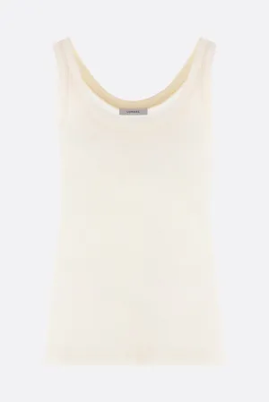 rib jersey tank top