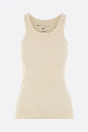rib jersey tank top
