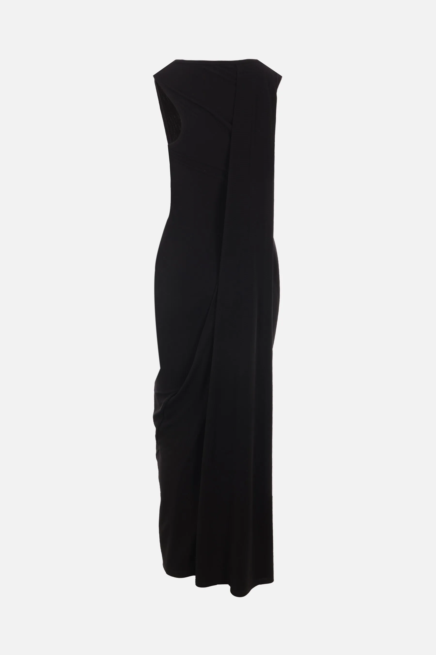 ribbed jersey sleeveless dress