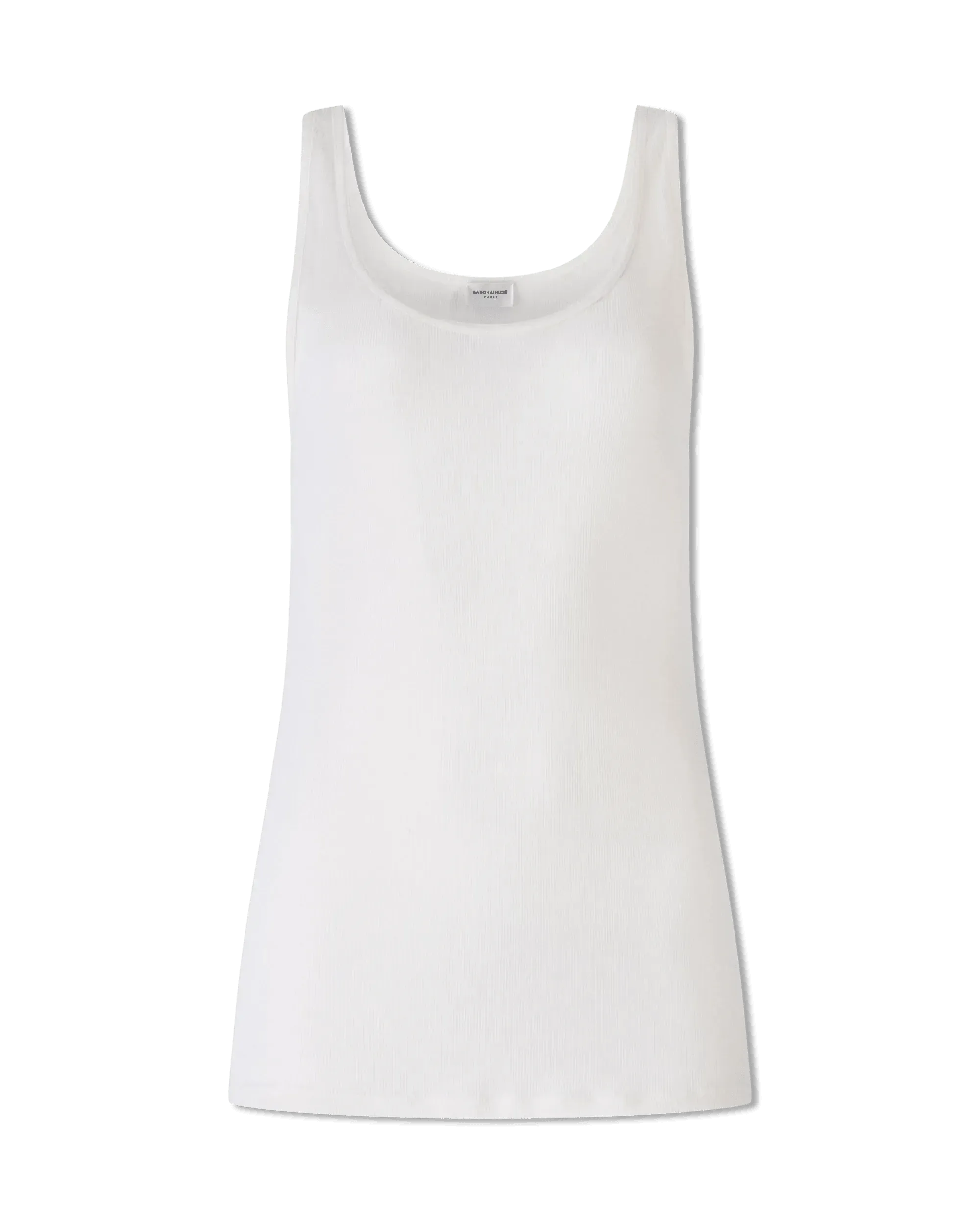 Semi-Sheer Jersey Tank Top
