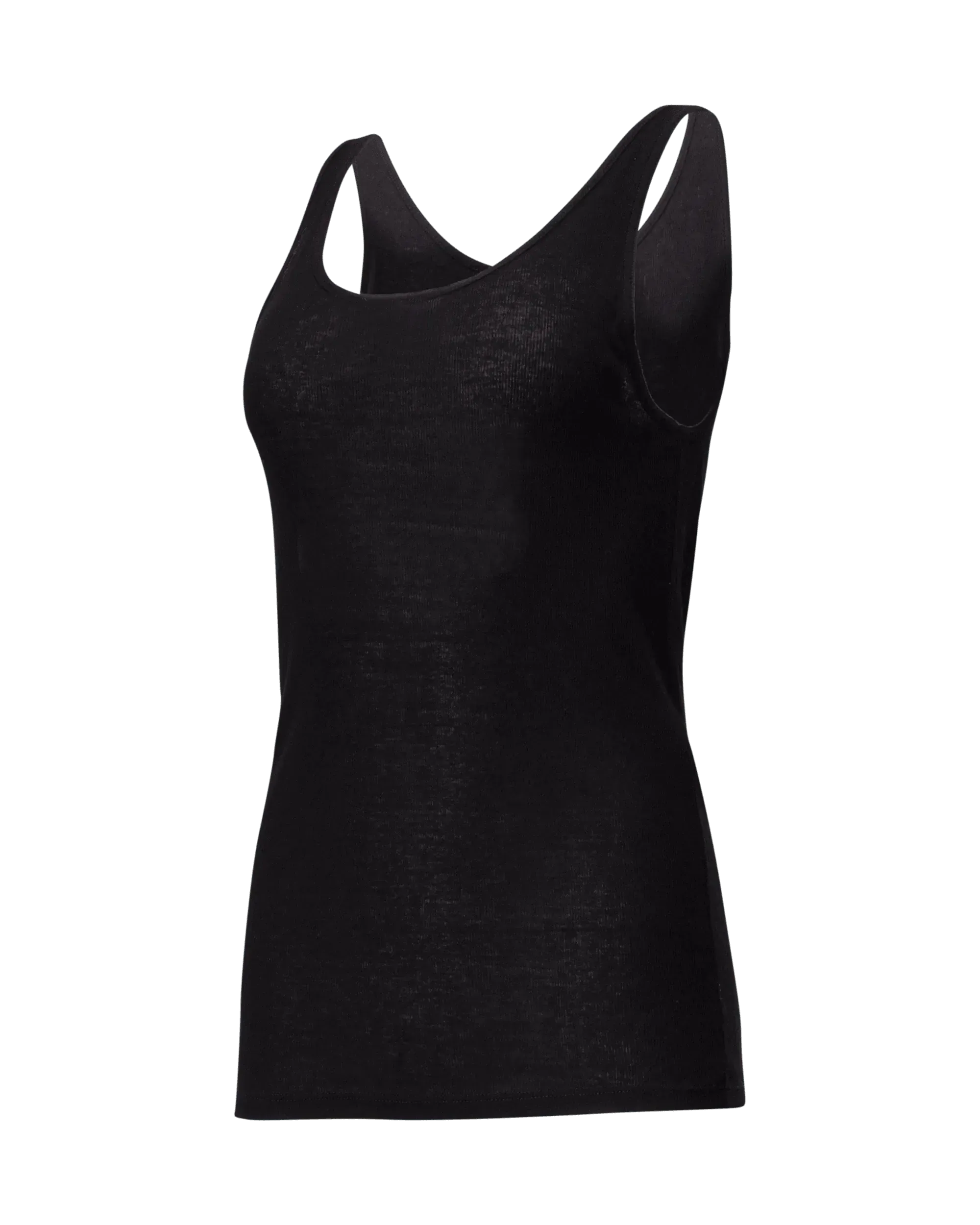 Semi-Sheer Jersey Tank Top