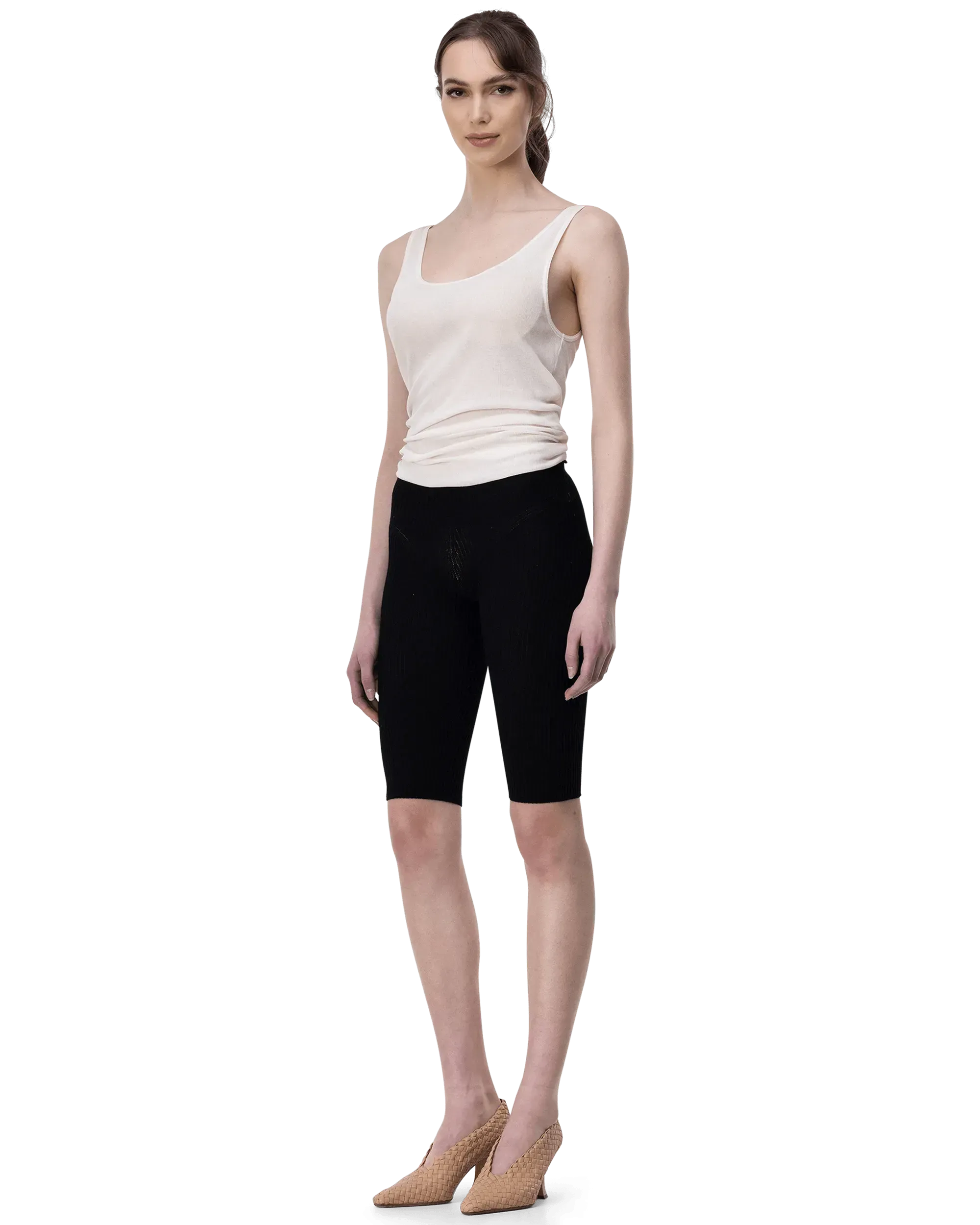 Semi-Sheer Jersey Tank Top