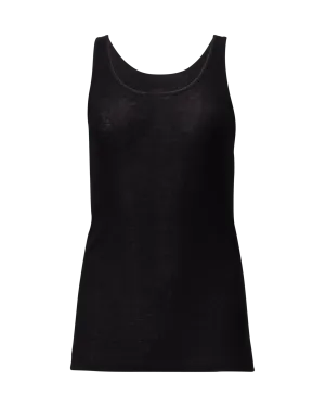 Semi-Sheer Jersey Tank Top