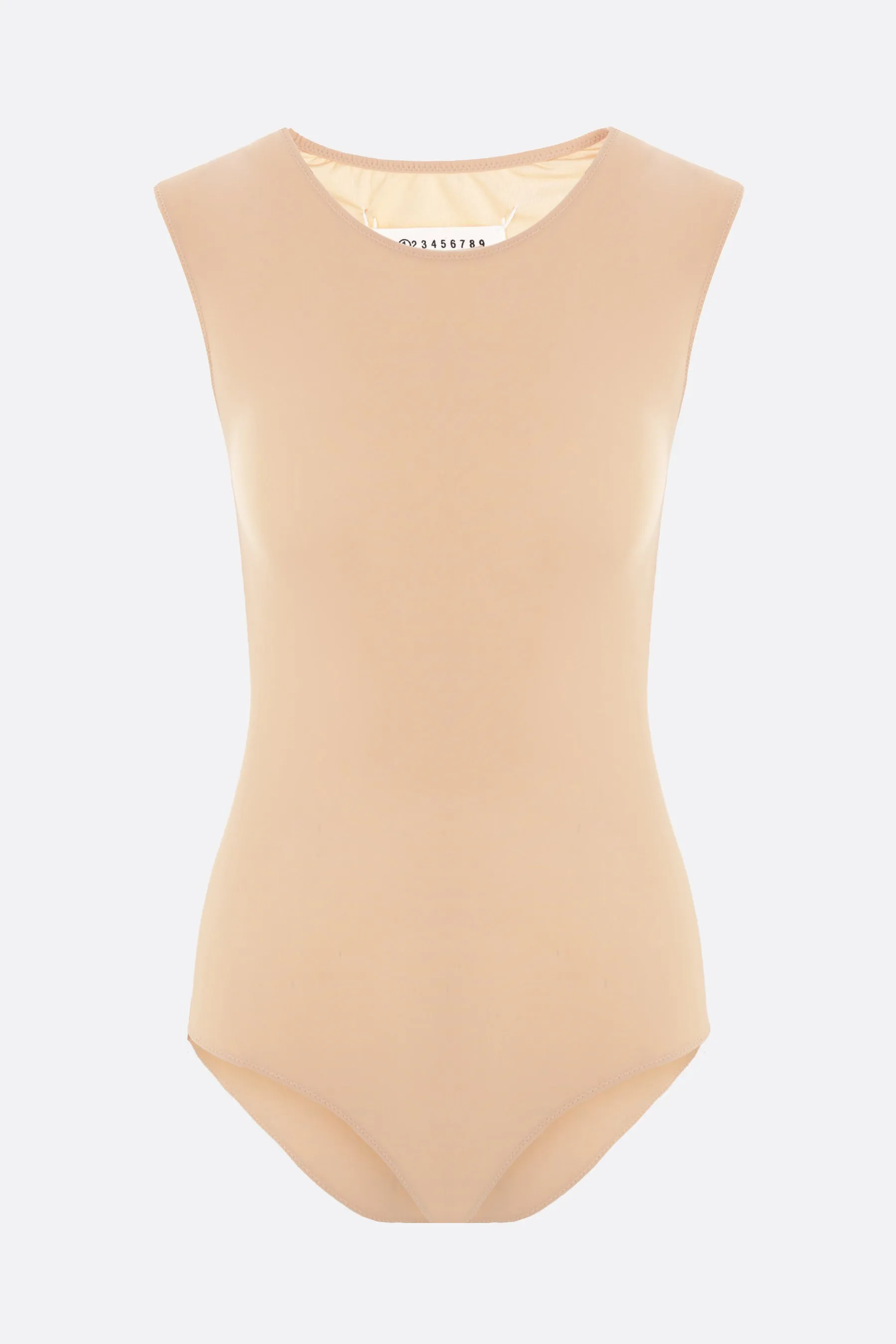 technical jersey sleeveless bodysuit