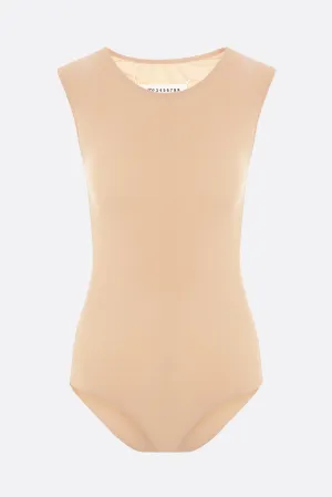 technical jersey sleeveless bodysuit
