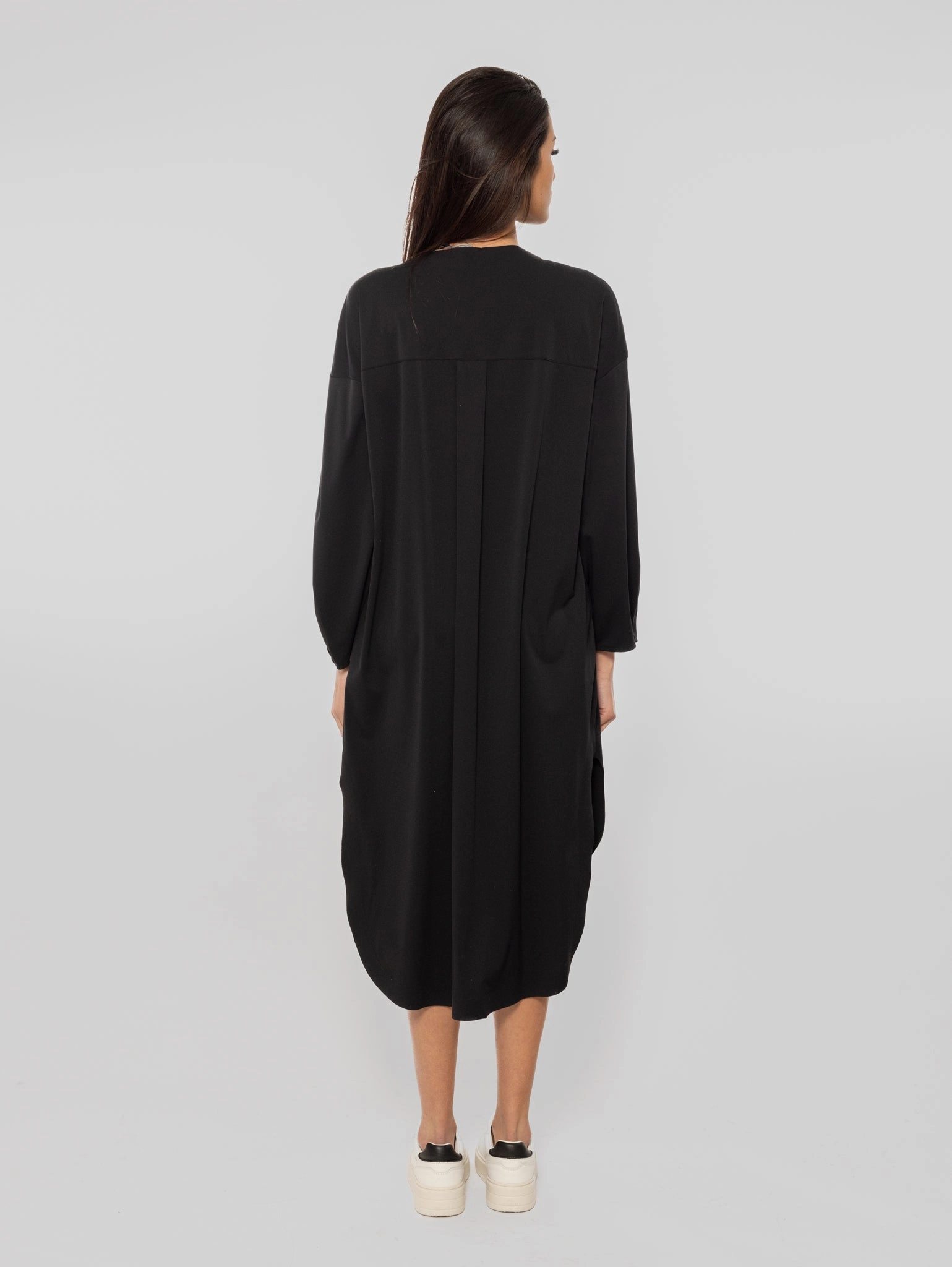 Technical Jersey Shirt Dress Drina Black