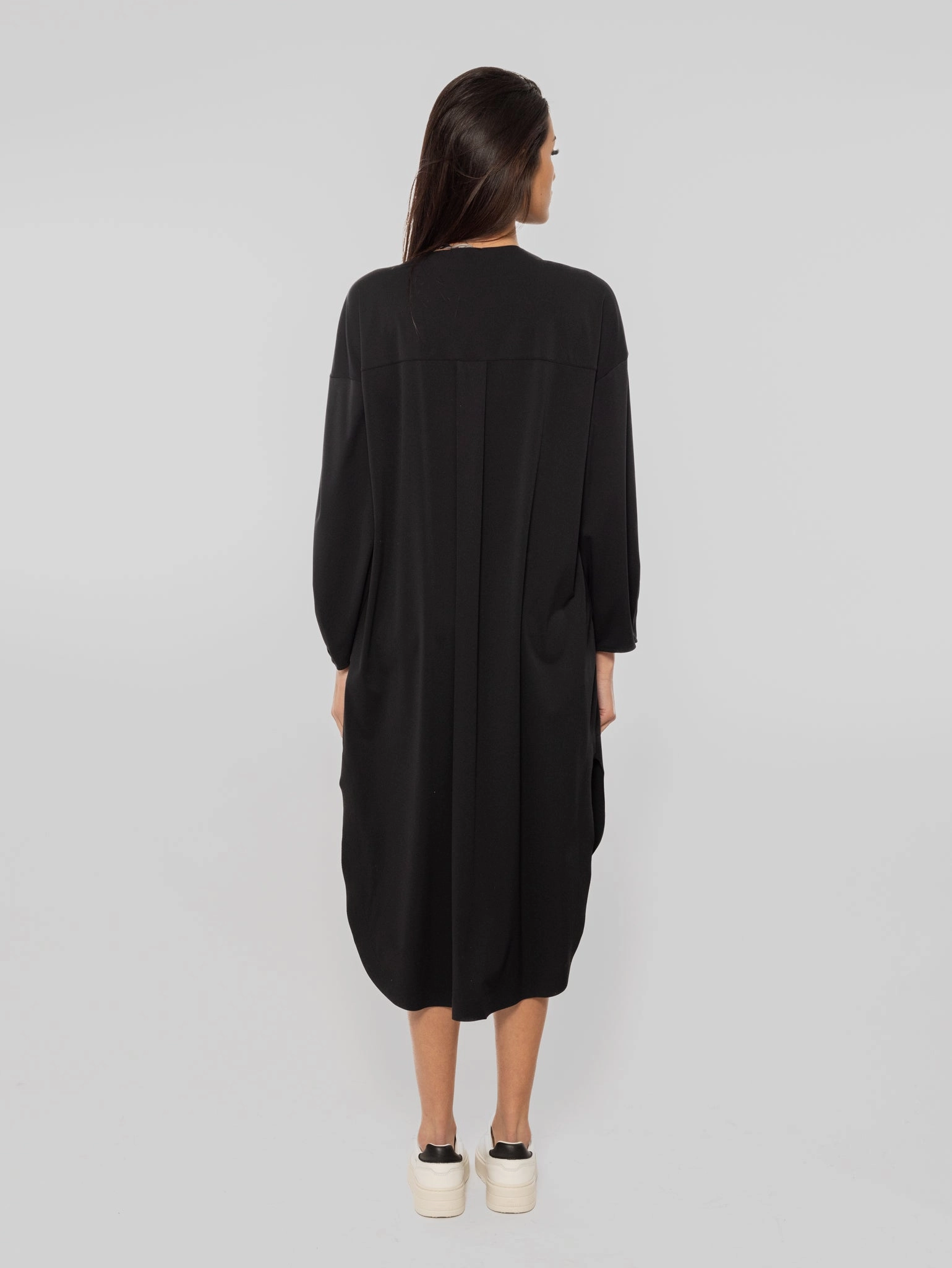Technical Jersey Shirt Dress Drina Black
