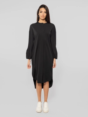 Technical Jersey Shirt Dress Drina Black