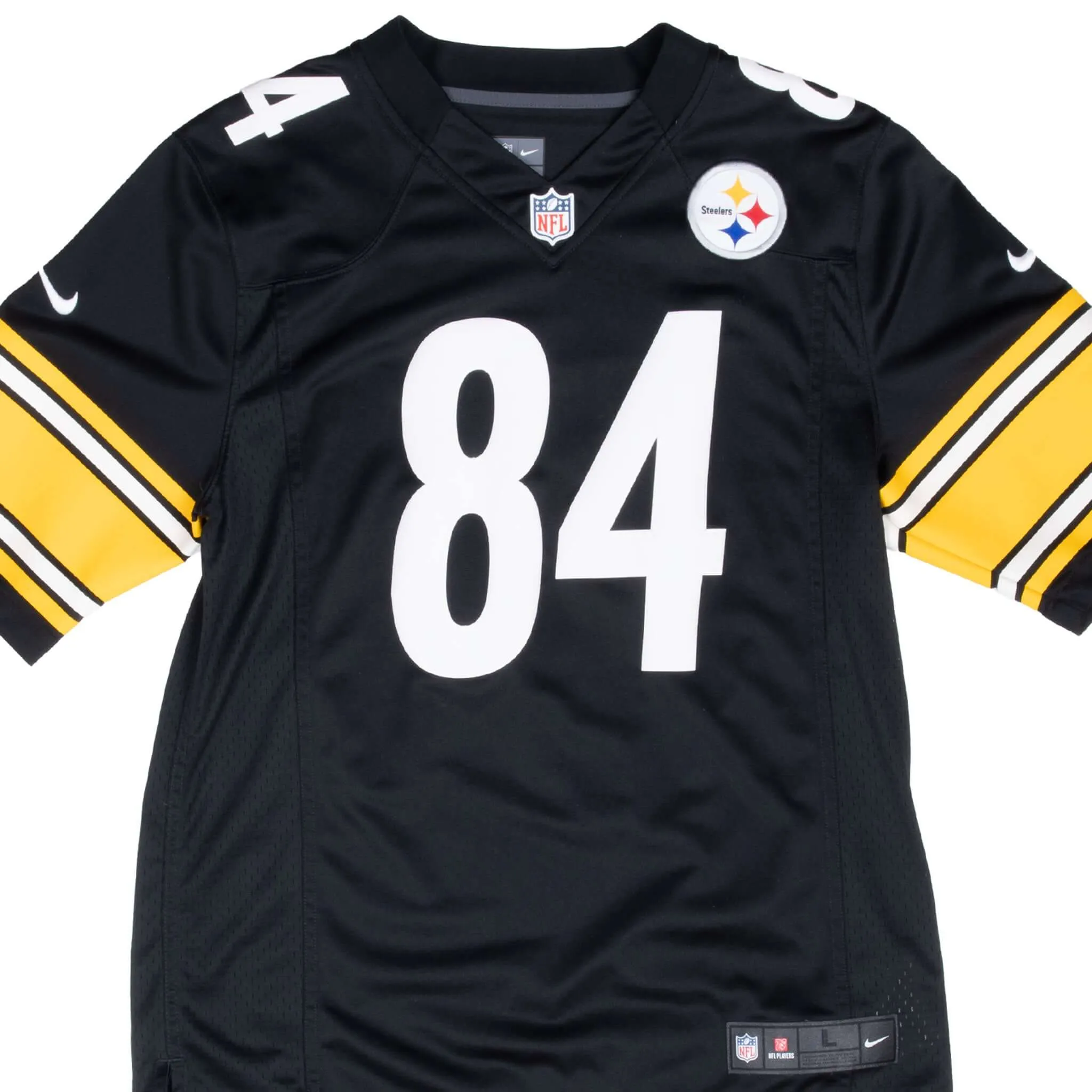 VINTAGE NFL PITTSBURGH STEELERS BROWN #84 NIKE JERSEY 2000S LARGE