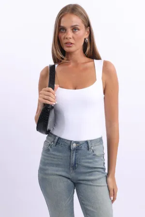 White Supersoft Bodysuit Sleeveless
